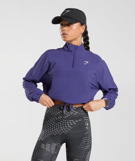 Women's Gymshark Sport Windbreaker Purple | CA 587D60